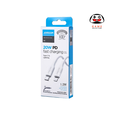 JOYROOM S-1224M3 TYPE-C TO LIGHTNING FAST CHARGING CABLE 1.2M WHITE