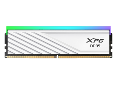 XPG Lancer Blade RGB 16GB (2x8GB) 5600MT/s DDR5 Desktop RAM Memory Kit - White