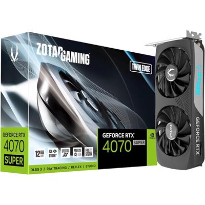 ZOTAC GAMING GeForce RTX 4070 SUPER Twin Edge 12GB GDDR6X Video Graphics Card