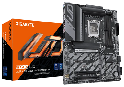 Gigabyte Z890 UD Intel LGA1851 | AI Perfdrive, 4*DDR5 with XMP, PCIe EZ-Latch, Friendly UI, 4*M.2 slots, Efficient Thermal, Fast Networking