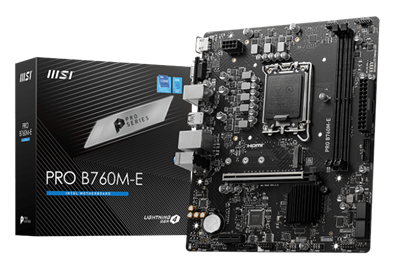 MSI PRO B760M-E Intel LGA1700 DDR5 MicroATX Motherboard