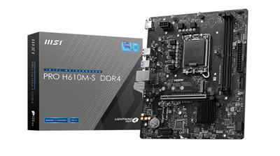 MSI PRO H610M-S DDR4 Intel LGA1700 MicroATX Motherboard