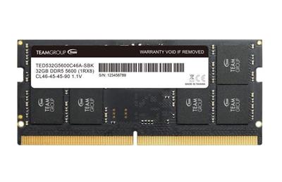 TeamGroup Elite 32GB DDR5 5600 SO-DIMM Laptop RAM Memory Module - TED532G5600C46-S01