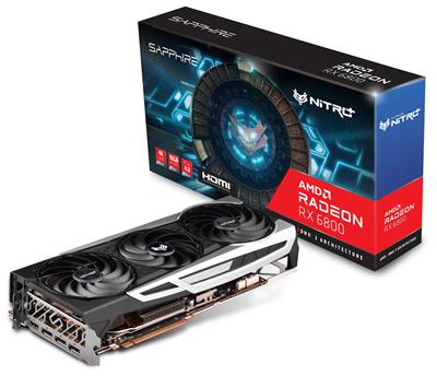 Sapphire Nitro+ AMD Radeon RX 6800 16GB AMD RDNA2 PCI-E 4.0 Gaming Graphics Card – Official Sapphire Refurbished