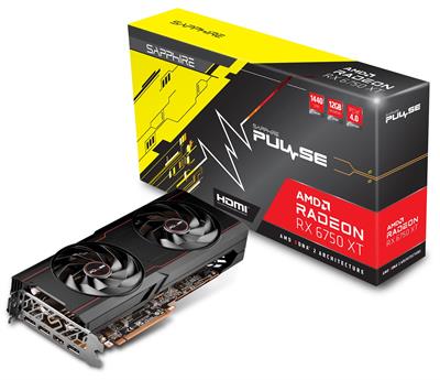 Sapphire Pulse AMD Radeon RX 6750 XT 12GB Gaming OC PCI-E 4.0 Graphics Card – Official Sapphire Refurbished