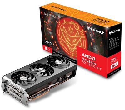 Sapphire Nitro+ AMD Radeon RX 7800 XT 16GB GDDR6 Gaming Graphics Card AMD RDNA 3 – Offical Sapphire Refurbished