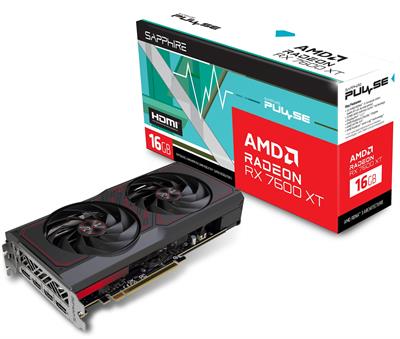 Sapphire PULSE AMD Radeon™ RX 7600 XT, 16GB, AMD RDNA™ 3 architecture Gaming Graphics Card