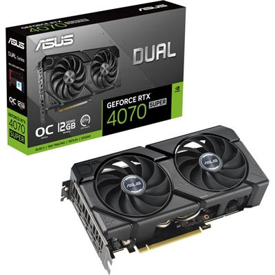 ASUS Dual GeForce RTX™ 4070 SUPER EVO OC Edition 12GB GDDR6X Video Graphics Card