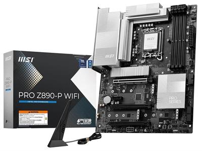 MSI Pro Z890-P WiFi ProSeries Motherboard (Supports Core Ultra Series 2 Intel Processors, LGA 1851, DDR5, PCIe 5.0, M.2, SATA, 5Gbps LAN, USB Type-C, Wi-Fi 7, Bluetooth 5.4, Thunderbolt 4, ATX