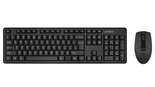 A4Tech 3330NS Wireless Keyboard & Mouse Combo - Black