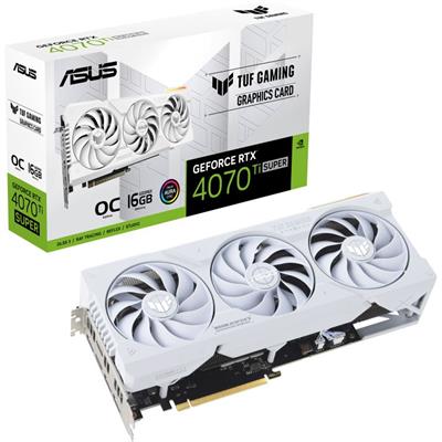 ASUS TUF Gaming GeForce RTX™ 4070 Ti SUPER 16GB GDDR6X White OC Edition Video Graphics Card