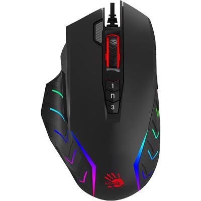 Bloody J95s - Gaming Mouse with 2-Fire RGB Animation | Black