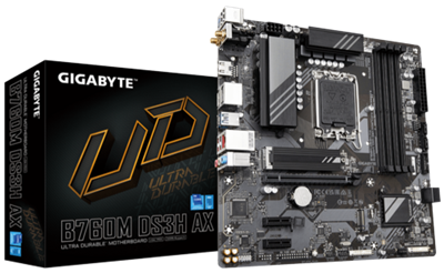 Gigabyte B760M DS3H AX Intel LGA1700 DDR5 MicroATX Motherboard