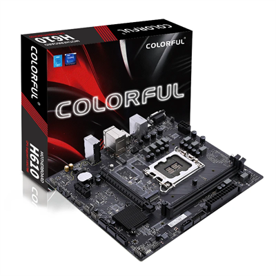 Colorful H610M-E M.2 V20 DDR4 Intel 12/13/14th Gen microATX Motherboard