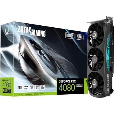 ZOTAC GAMING GeForce RTX 4080 SUPER Trinity Black Edition 16GB GDDR6X Video Graphics Card