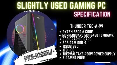 SLIGTLY USED GAMING PC