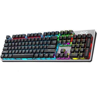 AOC GK410 Esports RGB Mechanical Gaming Keyboard with Mechanical Blue Switches and Clicker.