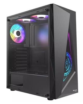 Boost Jaguar RGB Mid-Tower ATX Case - Black 