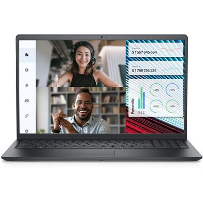 Dell Vostro 3520 Laptop - Intel Core i3-1215U, 8GB DDR4, 512GB SSD, 15.6" FHD 120Hz Display - Carbon Black