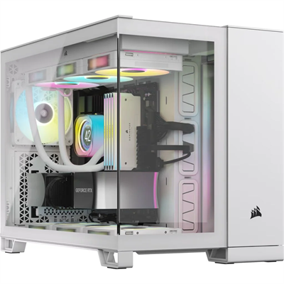 Corsair 2500X Tempered Glass Dual Chamber Case - White 