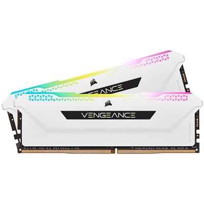 Corsair Vengeance RGB PRO SL 32GB (2x16GB) DDR4 DRAM 3600MHz C18 Memory Kit – White