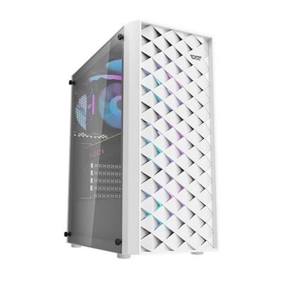 DarkFlash Aigo DK351 Luxury E-ATX 4 ARGB Fans Included Gaming Case White