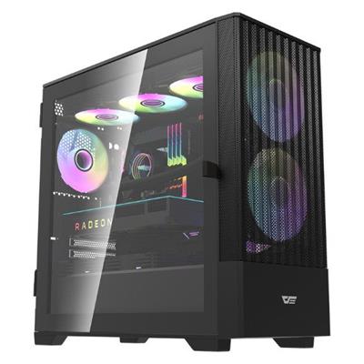 DarkFlash DK415 M-ATX PC Gaming Case Black