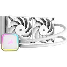 Corsair iCUE H100i RGB Elite AIO 240mm Liquid CPU Cooler - White