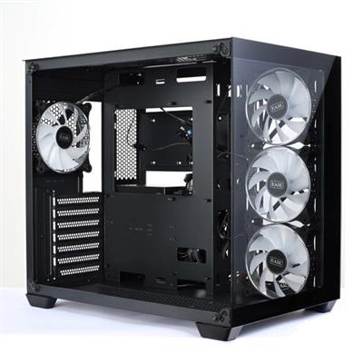 Ease EC124B ARGB Tempered Glass Mid-Tower ATX Gaming Case - Black