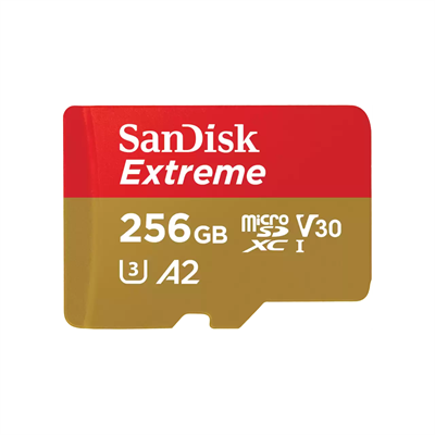 SanDisk Extreme microSDXC UHS-I 256GB Memory Card