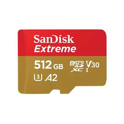 SanDisk Extreme microSDXC UHS-I 512GB Memory Card