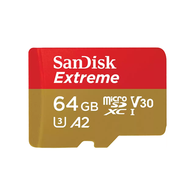 SanDisk Extreme microSDXC UHS-I 64GB Memory Card