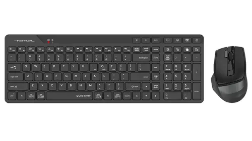 A4Tech Fstyler FB2800C Air2 Bluetooth & Wireless Dual Mode Silent Click Keyboard & Mouse Combo - Black