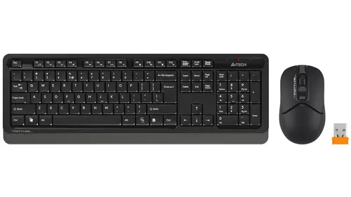 A4Tech Fstyler FG1012S 2.4G Wireless Keyboard & Mouse Combo - Black