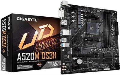 Gigabyte A520M DS3H AMD AM4 MicroATX Motherboard | DDR4