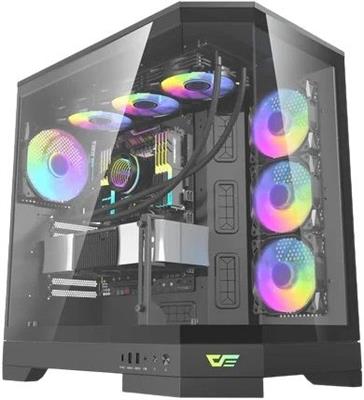 DarkFlash DQX90 LUXURY Gaming Desktop PC Mid Tower Gaming Case - Black