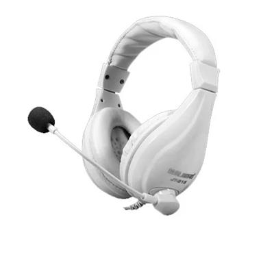 JiTENG JT813 White Stereo Pairs With Headphones | Wired Music Headset | Dual Connector Mobile & PC / Laptops