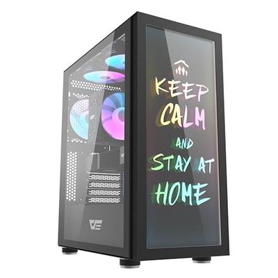 DarkFlash DK210 Graffiti ATX Gaming Case Black