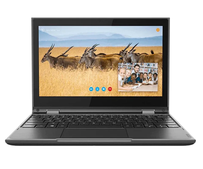 Lenovo 300e Chromebook 2nd Gen | 4GB Ram, 32GB Rom, 11.6" Touch Display, Upto 2029 Updates | Dual HD Camera | Crystal Display