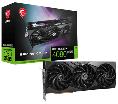 MSI GeForce RTX 4080 Super 16GB Gaming X Slim Graphics Card GDDR6X 256-bit