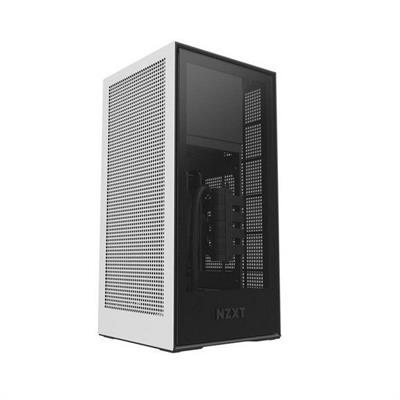 NZXT H1 White/Black Case with 650w PSU Riser Cable and 140mm Liquid Cooler