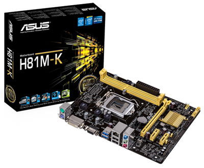 Asus H81M Intel 4th Gen microATX Motherboard | DDR3