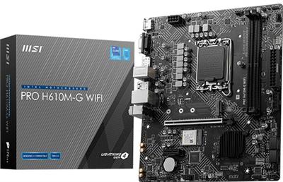 MSI PRO H610M-G Wifi Intel LGA1700 DDR5 MicroATX Motherboard