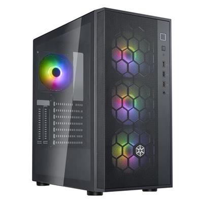 SilverStone FARA R1 PRO V2 ARGB Mid-Tower ATX Case - Black