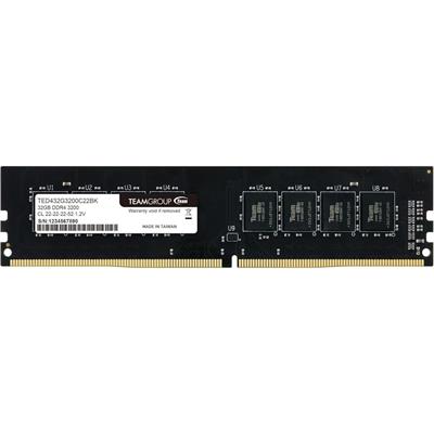 TeamGroup Elite 32GB ( 32x1 ) DDR4-3200 UDIMM Desktop Memory - TED432G3200C2201