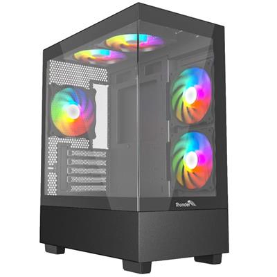 Thunder Black Fox TGC-747 ARGB microATX Gaming Case