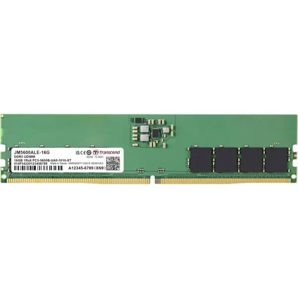 Transcend JetRam 16GB 5600MHz C46 DDR5 U-DIMM  Desktop Memory