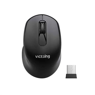 Victsing VTPC299AB - 2.4G Slim Silent Wireless Optical Mouse | Black