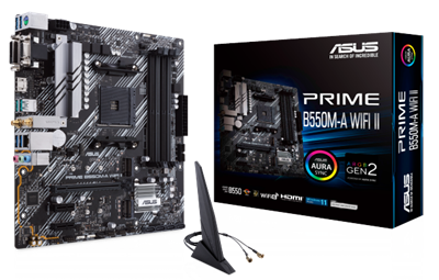 Asus Prime B550M-A Wifi II AMD AM4 MicroATX Motherboard | DDR4