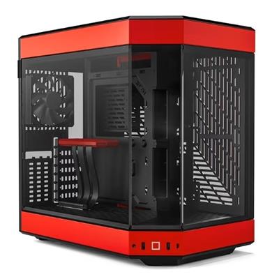 Hyte Y60 Modern Aesthetic Dual Chamber Mid-Tower ATX Case - Black Cherry